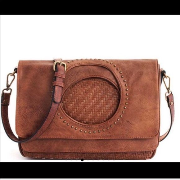 Vici Handbags - MADELINE STUDDED FOLD-OVER CLUTCH
